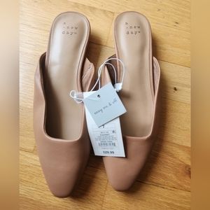 NWT A New Day Women's Mandy‎ Mules Blush Size 7